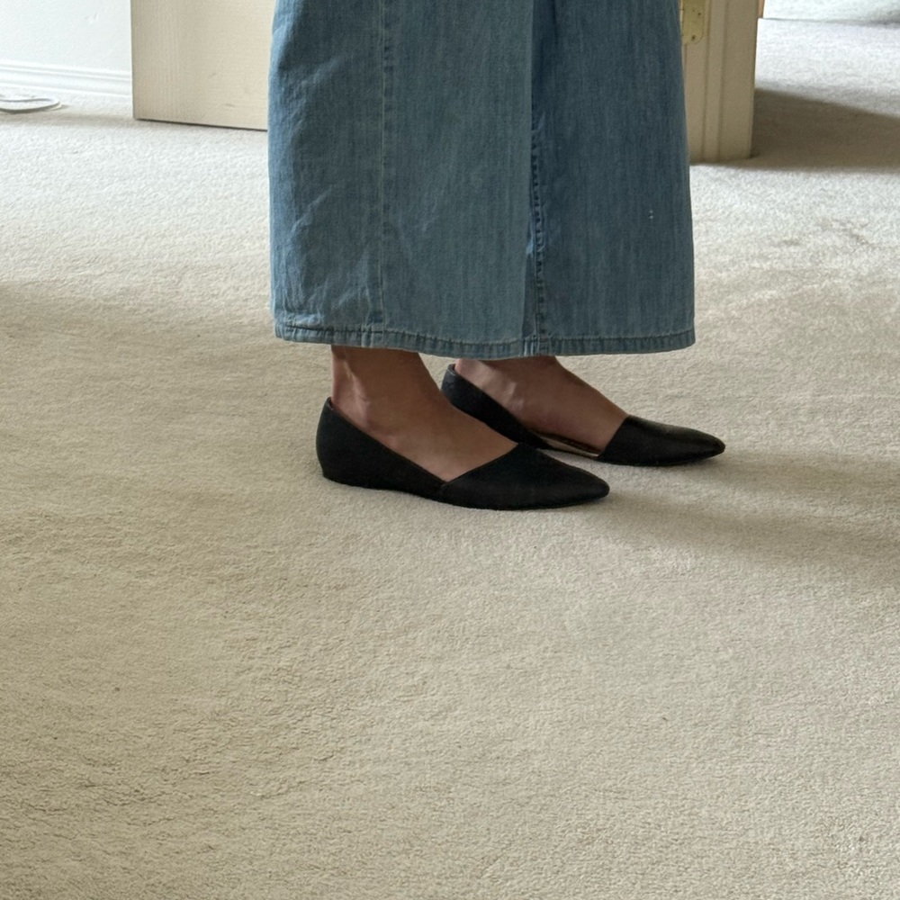 Naturalizer Black Leather Women's Flats 9.5